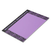 Lila Glam Pebbled Sketch Pad Notizblock (angewinkelt)