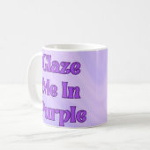 Lila glänzen kaffeetasse (Vorderseite Links)