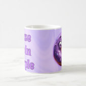 Lila glänzen kaffeetasse (Mittel)