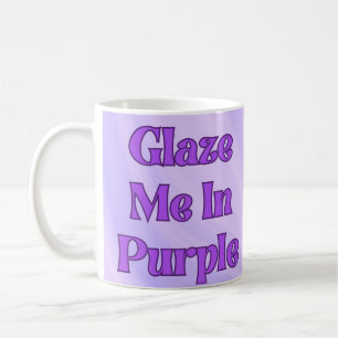 Lila glänzen kaffeetasse