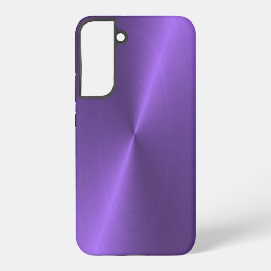 Lila glänzende Imitate Metall Samsung Galaxy Gehäu Hülle (Rückseite)