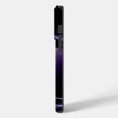 Lila, glänzender, metallischer Aluminium-Bürstenau Case-Mate iPhone Hülle (Rückseite / Links)