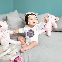 LILA GLAS MANDALA BABY T - Shirt