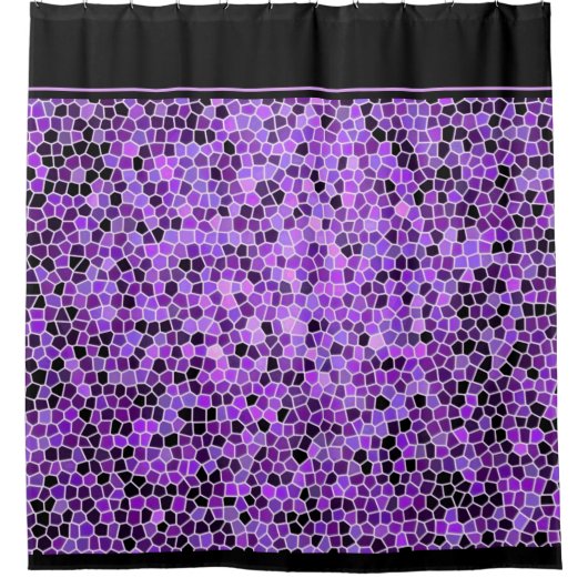 Lila Glasduschvorhang Duschvorhang (Vorderseite)