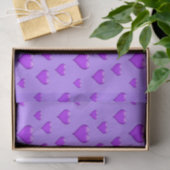 Lila Glasherz anpassbar Seidenpapier (Geschenk)