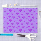 Lila Glasherz anpassbar Seidenpapier (Handwerk)