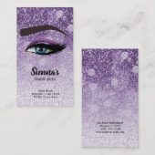 Lila Glasien | Makeup artist Visitenkarte (Vorne/Hinten)