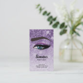 Lila Glasien | Makeup artist Visitenkarte (Stehend Vorderseite)