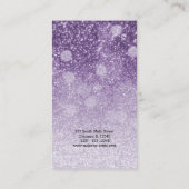 Lila Glasien | Makeup artist Visitenkarte (Rückseite)