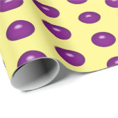 Lila Glaspunkte Geschenkpapier (Rolleneckpunkt)