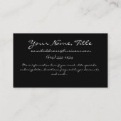 Lila Glasschmetterlings-Geschäfts-Karten Visitenkarte (Rückseite)