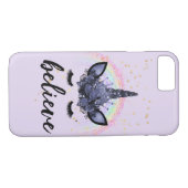 Lila Glaube Unicorn Case-Mate iPhone Hülle (Rückseite (Horizontal))