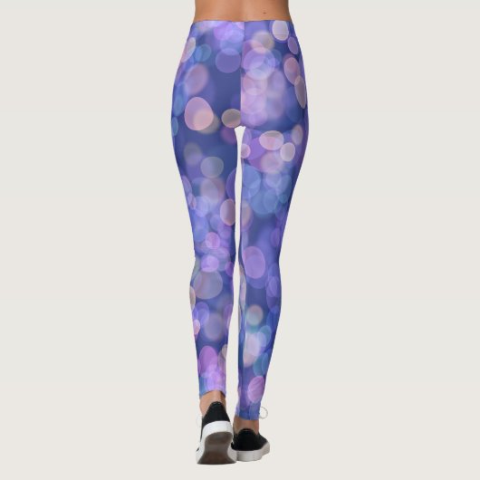 Lila Gleitfarbe Leggings (Rückseite)