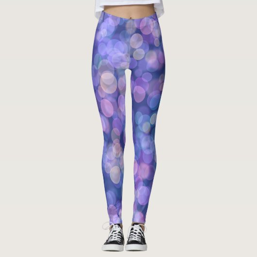 Lila Gleitfarbe Leggings (Vorderseite)