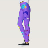 Lila Gleitschirmfliegen-Elfsonnenschein Leggings (Links)