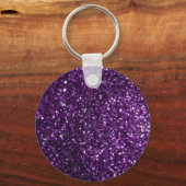 Lila Glimmer Schlüsselanhänger (Vorderseite)