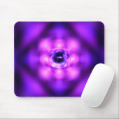 Lila Glimmeratom Mousepad (Mit Mouse)