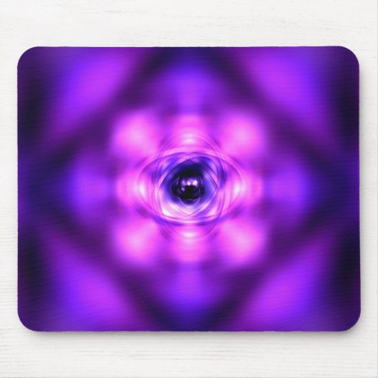 Lila Glimmeratom Mousepad (Vorne)
