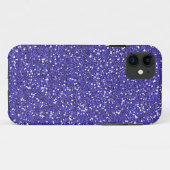 Lila Glitter Case-Mate iPhone Hülle (Rückseite (Horizontal))