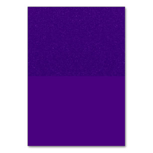 Lila Glitter-Deckeltischkarte – Anpassbar Tischnummer