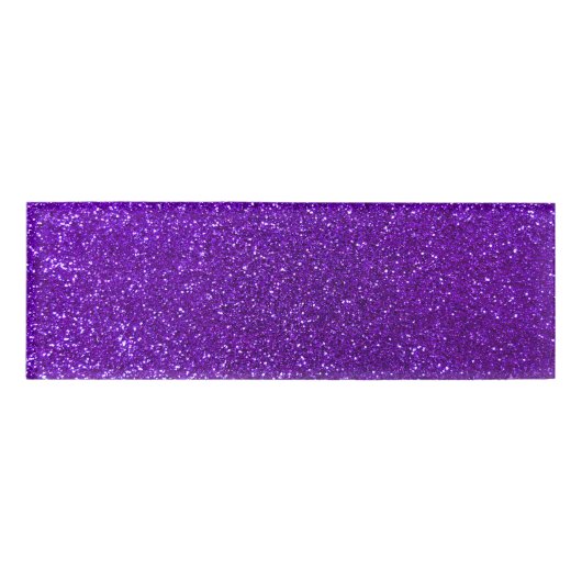 Lila Glitter des Indigos Namenschild (Vorderseite)