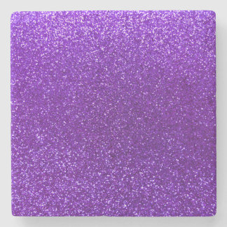 Lila Glitter des Indigos Steinuntersetzer