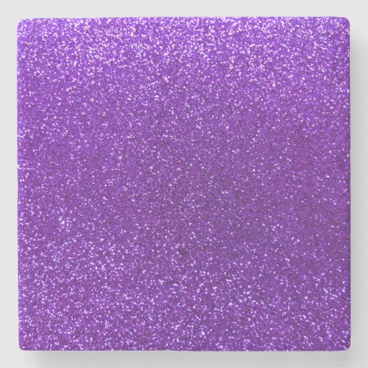 Lila Glitter des Indigos Steinuntersetzer (Vorderseite)