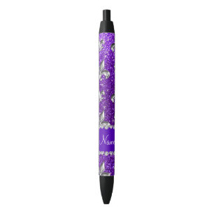 Lila Glitter des Name-Lilien-Indigos Kugelschreiber