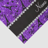 Lila Glitter des Namensparis eiffek Turm-Indigos Seidenpapier (Ausschnitt)