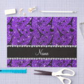 Lila Glitter des Namensparis eiffek Turm-Indigos Seidenpapier (Handwerk)