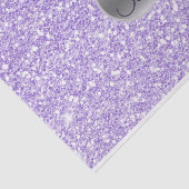 Lila Glitter Funkeln Glam Monogramm Anfangsbuchsta Seidenpapier (Ausschnitt)