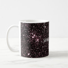 Lila Glitter Kaffeetasse