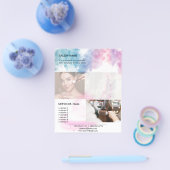 Lila Glitter Luxus-Drip-Salon Flyer (Einzeln)