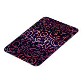 Lila Glitterie Planetarium Weltraumplaneten Magnet (Linke Seite)