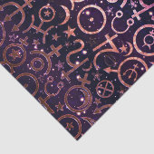 Lila Glitterie Planetarium Weltraumplaneten Seidenpapier (Ausschnitt)