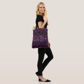 Lila Glitterie Planetarium Weltraumplaneten Tasche (Am Model)