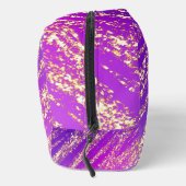 Lila Glitterie Streifen Waschbeutel (Rechts)