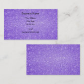 Lila Glittersterne Visitenkarte (Vorne/Hinten)