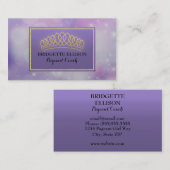 Lila Glittertrainer Visitenkarte (Vorne/Hinten)