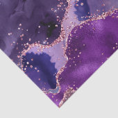 Lila Glittery Agate Texture Seidenpapier (Detail)