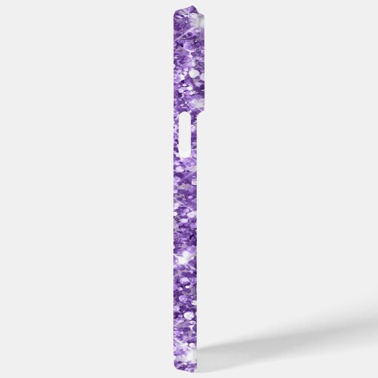 Lila Glittery Glam Girly Signature Case-Mate iPhone Hülle (Rückseite / Rechts)