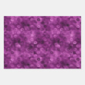 Lila Glitz Zebra Print Geschenkpapier Set (Vorderseite 3)