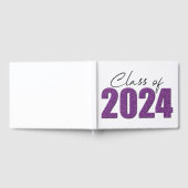 Lila Glitzer 2024 Gästebuch (Voll)