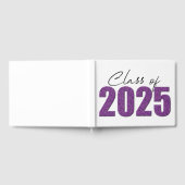 Lila Glitzer 2025 Gästebuch (Voll)