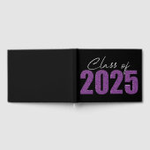 Lila Glitzer 2025 Gästebuch (Voll)