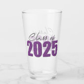 Lila Glitzer 2025 Glas (Rückseite)