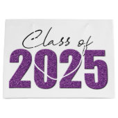 Lila Glitzer 2025 Große Geschenktüte (Vorderseite)