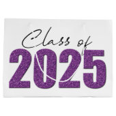 Lila Glitzer 2025 Große Geschenktüte (Rückseite)