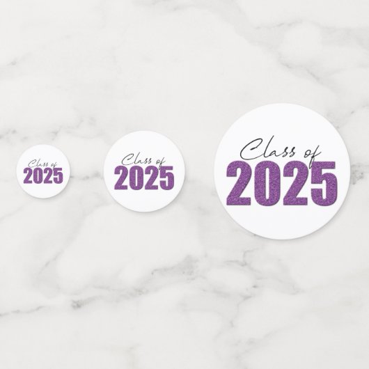 Lila Glitzer 2025 Konfetti (Vorderseiten)