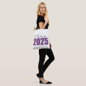 Lila Glitzer 2025 Tasche (Am Model)